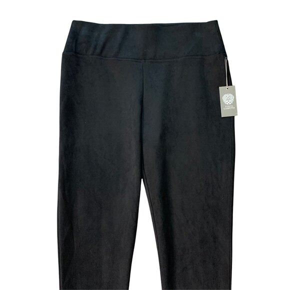 VINCE CAMUTO Faux Suede Pants in Black, Size LARGE NWT - Picture 5 of 12